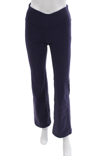 Athleta Womens Leggings Purple Nylon Solid Pull On Size S