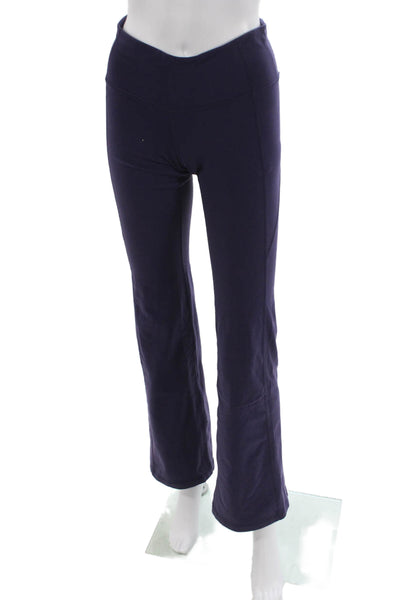 Athleta Womens Leggings Purple Nylon Solid Pull On Size S