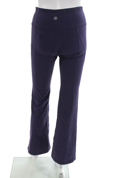 Athleta Womens Leggings Purple Nylon Solid Pull On Size S