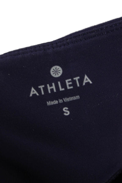 Athleta Womens Leggings Purple Nylon Solid Pull On Size S