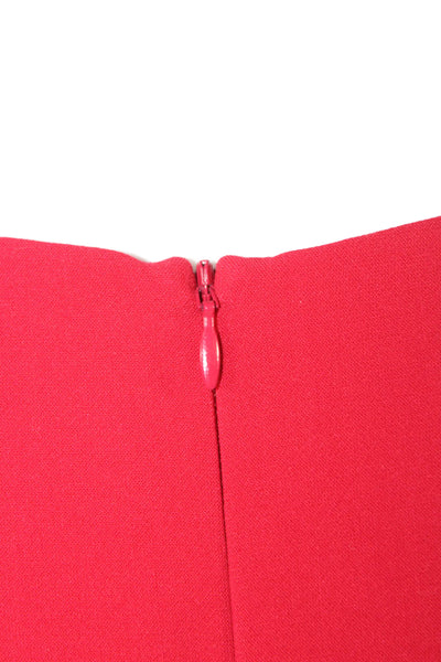 French Connection Womens Red Fit & Flare Dress Square Neck Sleeveless Size 8
