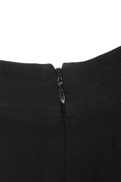 J Crew Womens Ankle Pants Black Cotton Zip 29in Size 2