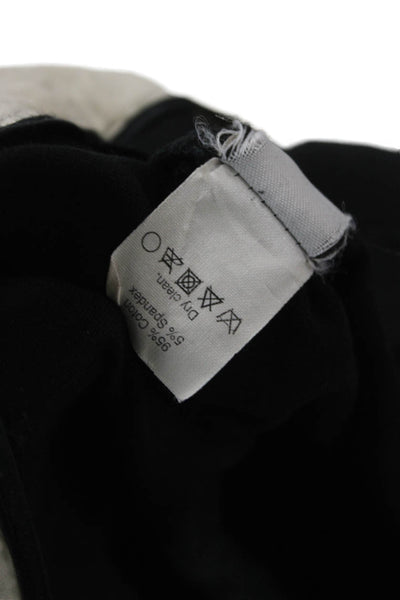 J Crew Womens Ankle Pants Black Cotton Zip 29in Size 2