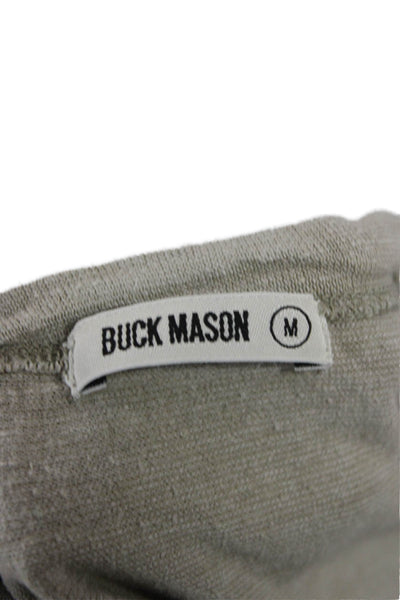 Buck Mason Mens Hemp Crew Neck Short Sleeve T-Shirt Beige Size M