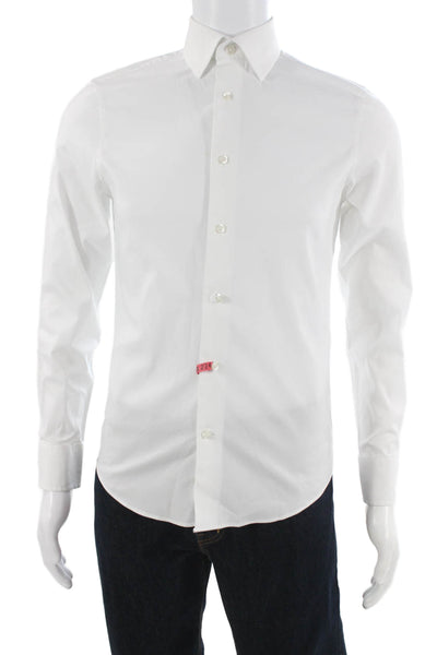 The Men's Store at Bloomingdale's Mens Dress Shirt White Cotton Size 14.5