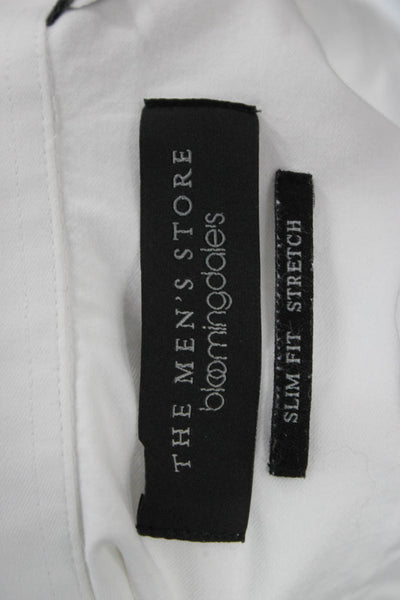 The Men's Store at Bloomingdale's Mens Dress Shirt White Cotton Size 14.5