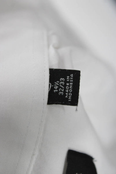 The Men's Store at Bloomingdale's Mens Dress Shirt White Cotton Size 14.5