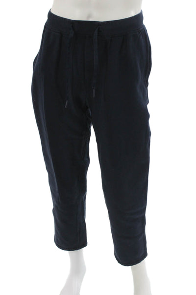 Lululemon Unisex Jogger Pants Blue Drawstring Cotton Size S