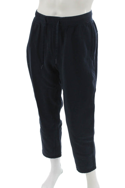 Lululemon Unisex Jogger Pants Blue Drawstring Cotton Size S