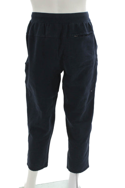 Lululemon Unisex Jogger Pants Blue Drawstring Cotton Size S