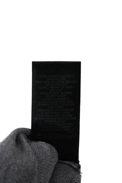T Tahari Women Gray V Neck Viscose Rayon Cardigan 3/4 Sleeve Solid Size XS
