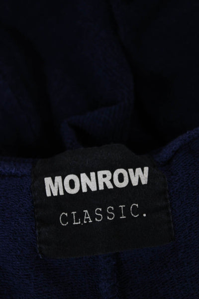 Monrow Women Capri Pants Blue Rayon Drawstring Size XS