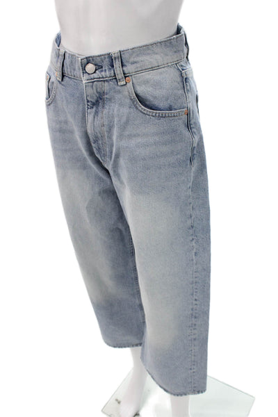 DL 1961 Womens Cropped Mid Rise Blue Jeans Size 24