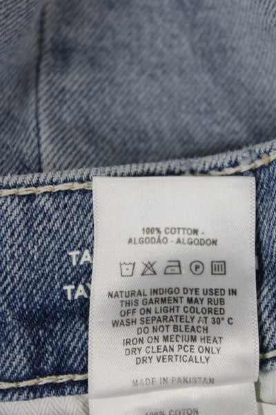 DL 1961 Womens Cropped Mid Rise Blue Jeans Size 24