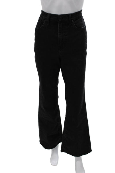 Madewell Women Black High Waist Flared Jeans Size 29