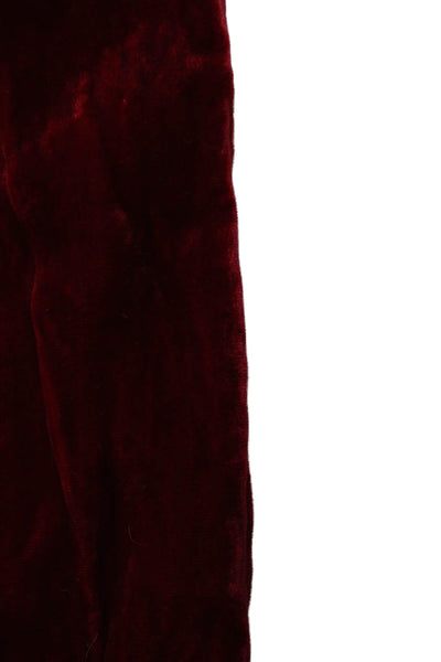 Rachel Zoe Womens Silk Blend Velour Scarf Red Size One Size