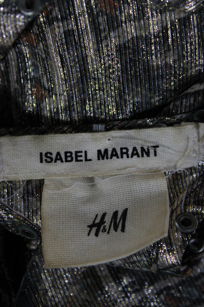 Isabel Marant For H+M Women Silk Geometric Tunic Sleeveless Size 12