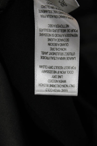 BCBG Max Azria Women Sweetheart Neck Sleeveless Blouse Black Zip Size 6