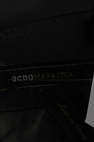 BCBG Max Azria Women Sweetheart Neck Sleeveless Blouse Black Zip Size 6