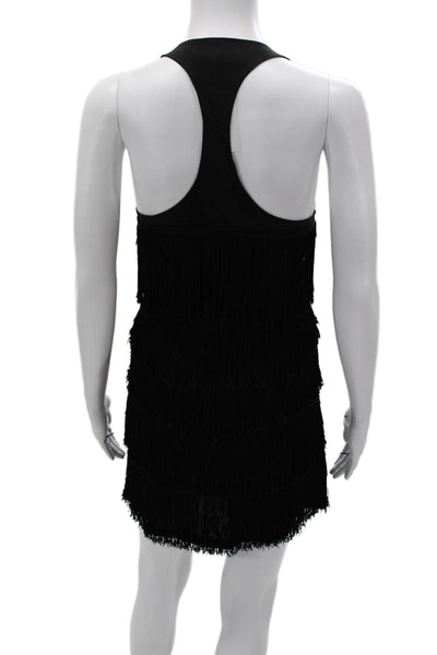 Alexia Admor Womens Black Halter Shift Dress Sleeveless Short Polyester Size M
