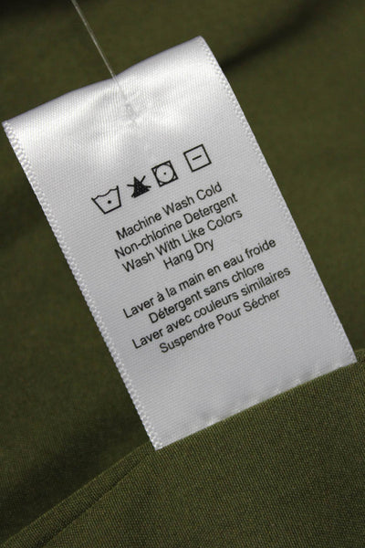 Heartloom Women Puffer Jacket Green Nylon Sleeveless Zip Size S