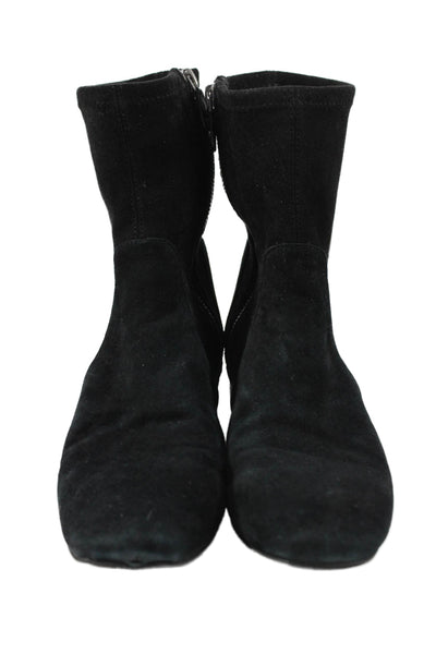 Gentle Souls X Kenneth Cole Womens Suede Zip Up Ankle Boots Black Size 9 Medium