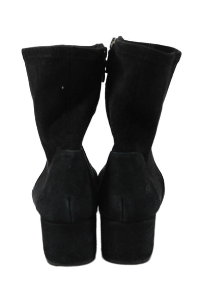 Gentle Souls X Kenneth Cole Womens Suede Zip Up Ankle Boots Black Size 9 Medium
