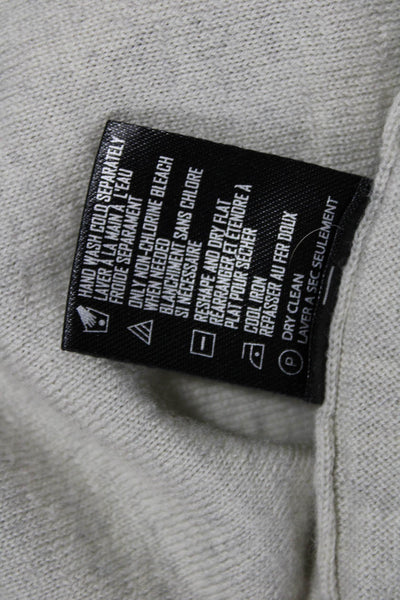 Patrick Assaraf Mens Pullover Sweater Merino Wool Crew Neck Beige Size M