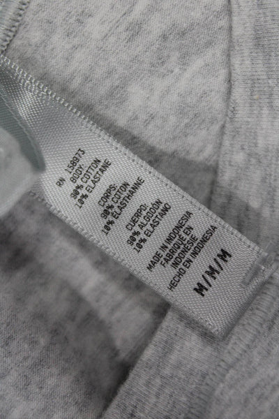 Skims Women Basic Gray Long Sleeve Crew Neck Cotton T-Shirt Size M