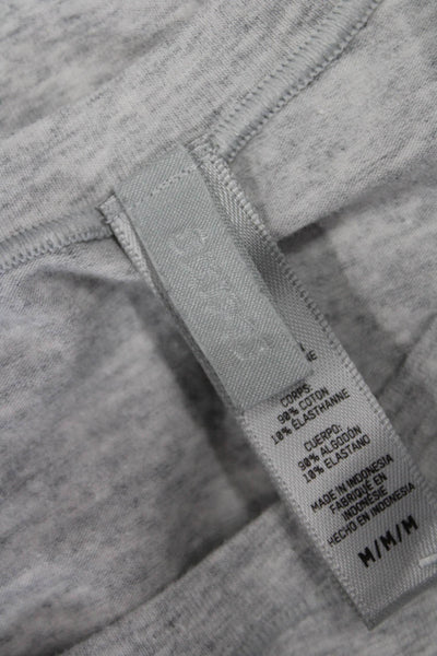 Skims Women Basic Gray Long Sleeve Crew Neck Cotton T-Shirt Size M