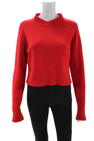 Universal Thread Womens Red Mock Neck Pullover Sweater Long Sleeve Size M