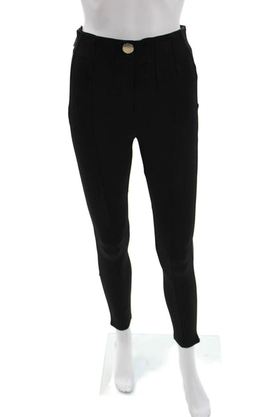 Zara Womens Ankle Leggings Black Viscose Size M