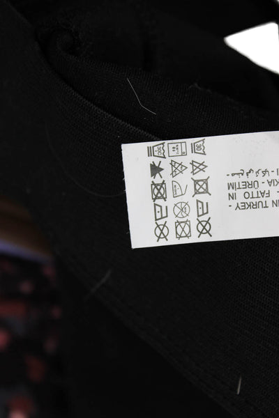 Zara Womens Ankle Leggings Black Viscose Size M