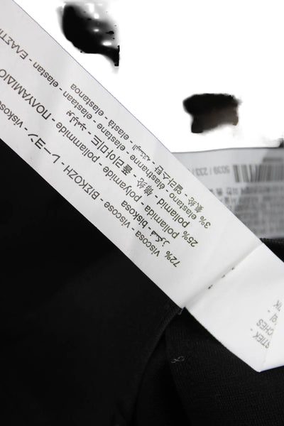 Zara Womens Ankle Leggings Black Viscose Size M
