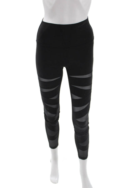 Lululemon Womens Ankle Leggings Black Nylon Size 4