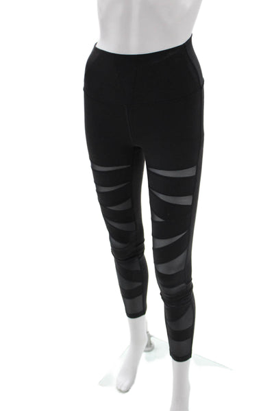 Lululemon Womens Ankle Leggings Black Nylon Size 4