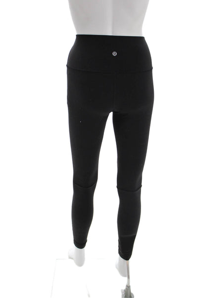 Lululemon Womens Ankle Leggings Black Nylon Size 4