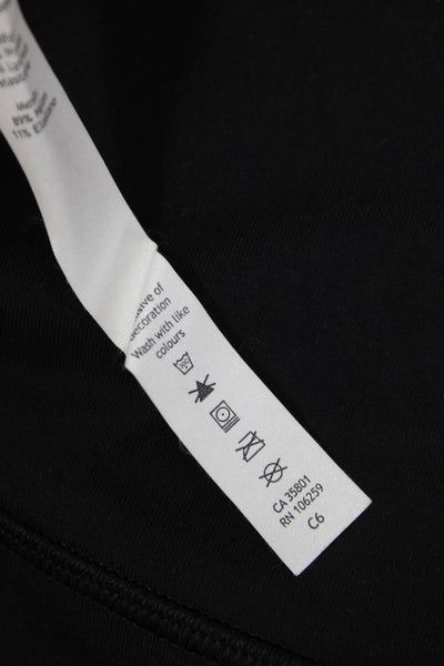 Lululemon Womens Ankle Leggings Black Nylon Size 4