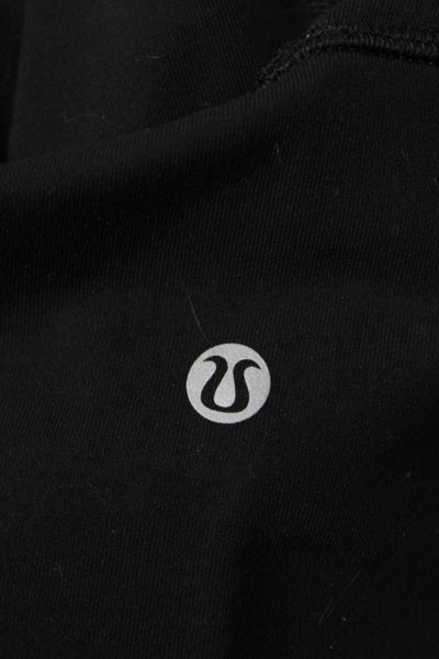 Lululemon Womens Ankle Leggings Black Nylon Size 4