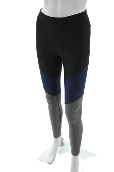 Outdoor Voices Women Ankle Leggings Black Polyester Colorblock Size XS