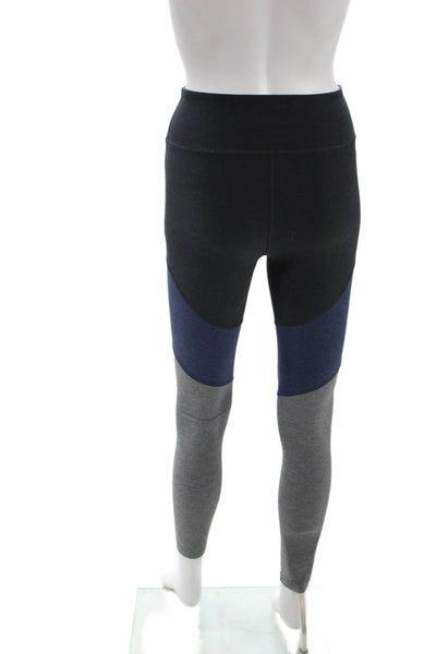 Outdoor Voices Women Ankle Leggings Black Polyester Colorblock Size XS