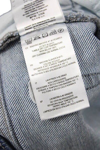 IRO Womens Blue Skinny Jeans Mid Rise Cotton Blend Size 26