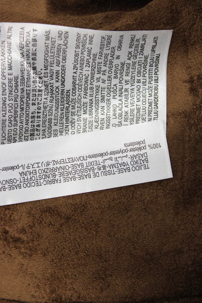 Zara Womens Polyurethane Brown Leggings Size M