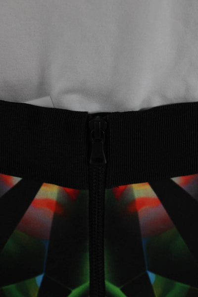 Milly Women Multicolor Geometric Polyester Straight Pencil Skirt Knee Size 4
