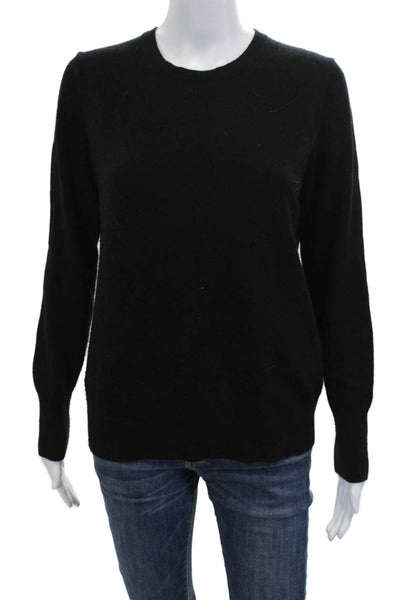 Everlane Women Pullover Cashmere Sweater Black Crew Neck Long Sleeve Size M