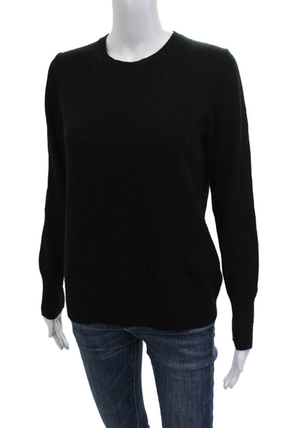 Everlane Women Pullover Cashmere Sweater Black Crew Neck Long Sleeve Size M