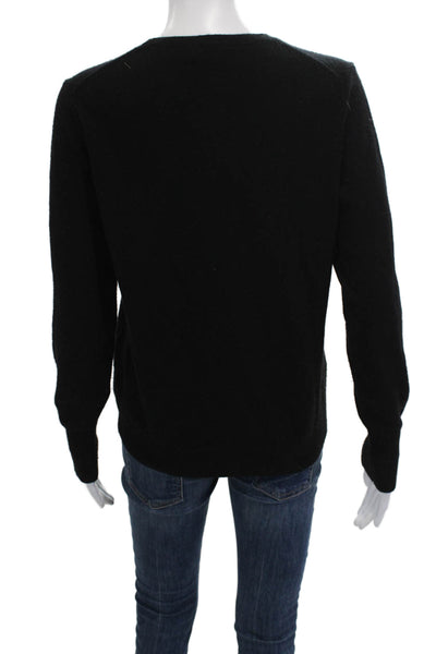 Everlane Women Pullover Cashmere Sweater Black Crew Neck Long Sleeve Size M