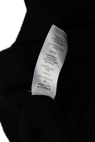 Everlane Women Pullover Cashmere Sweater Black Crew Neck Long Sleeve Size M