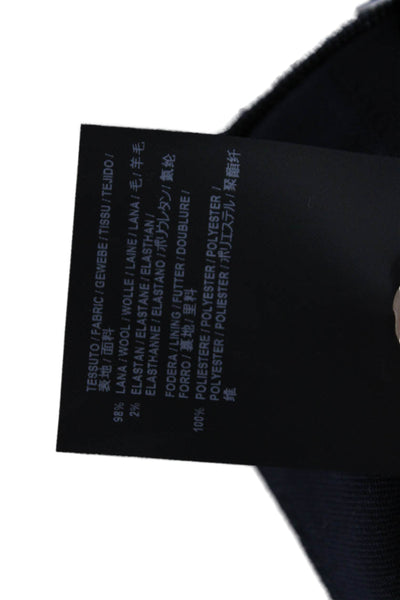 Balenciaga Womens Trumpet Wool Knee Length Skirt Black Size 38