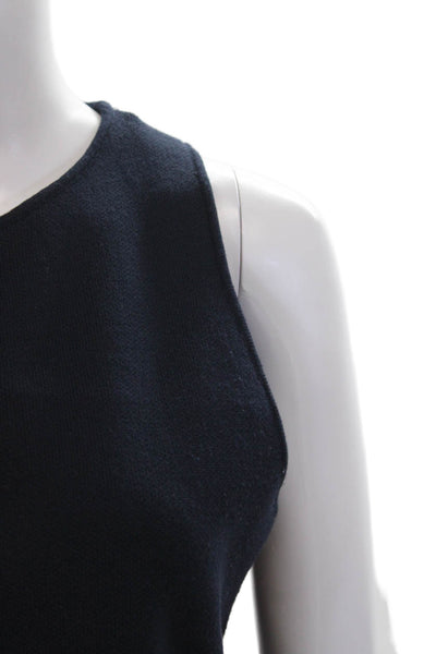 Zara Women Basic Sleeveless Viscose Tank Blue Size M